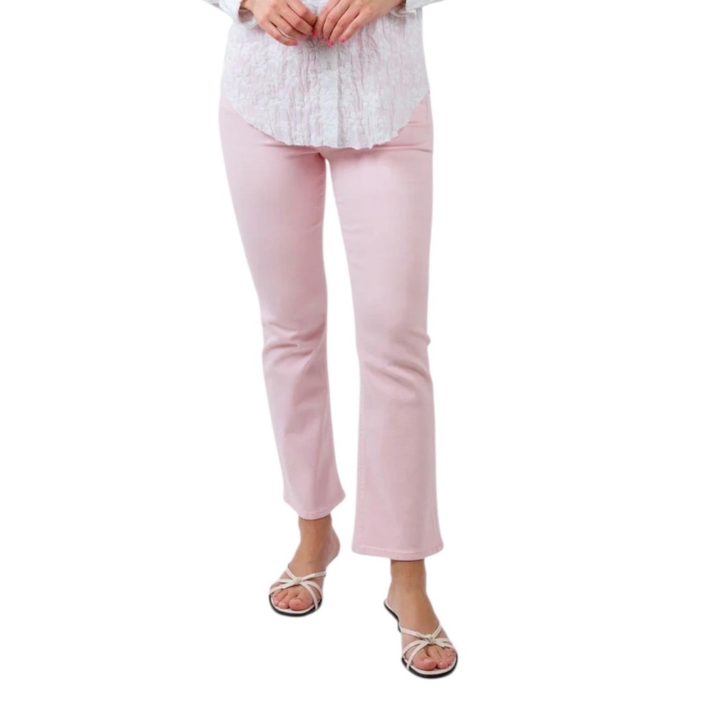 Just USA Light Pink Wide Leg Jeans